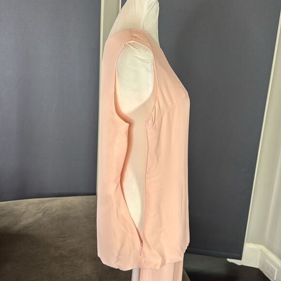 Women’s Pink Chiffon 3 Piece Formal Pant Suit Set Mother of the Bride Size 4 NWT - Picture 8 of 15